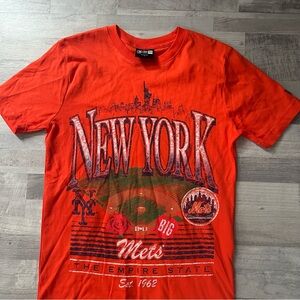 MLB New York Mets Orange Graphic Tee